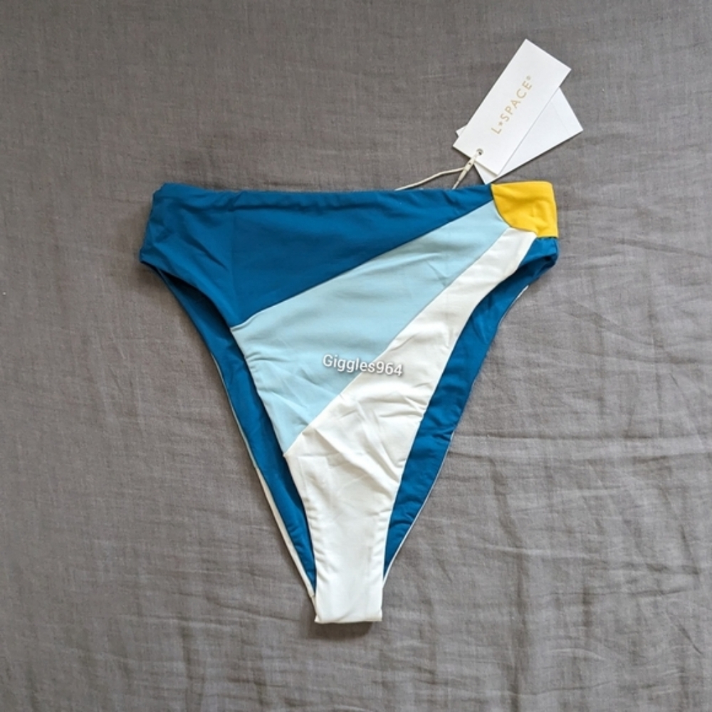 L*Space Lizzie Luca Bikini Set Sunburst Blue - Picture 9 of 10